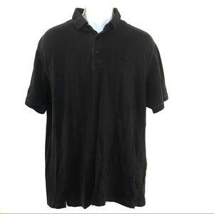 Under Armour Mens Black Polo Shirt Heat Gear XL